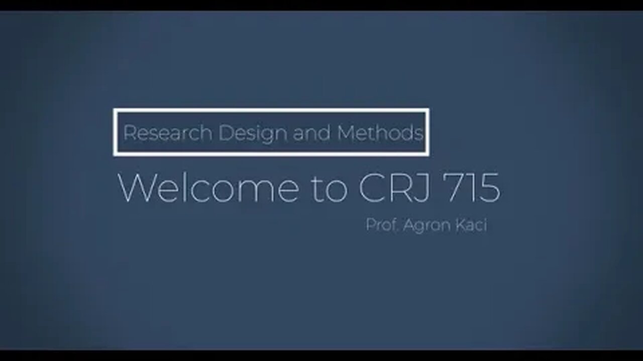 Introductory Video for CRJ 715