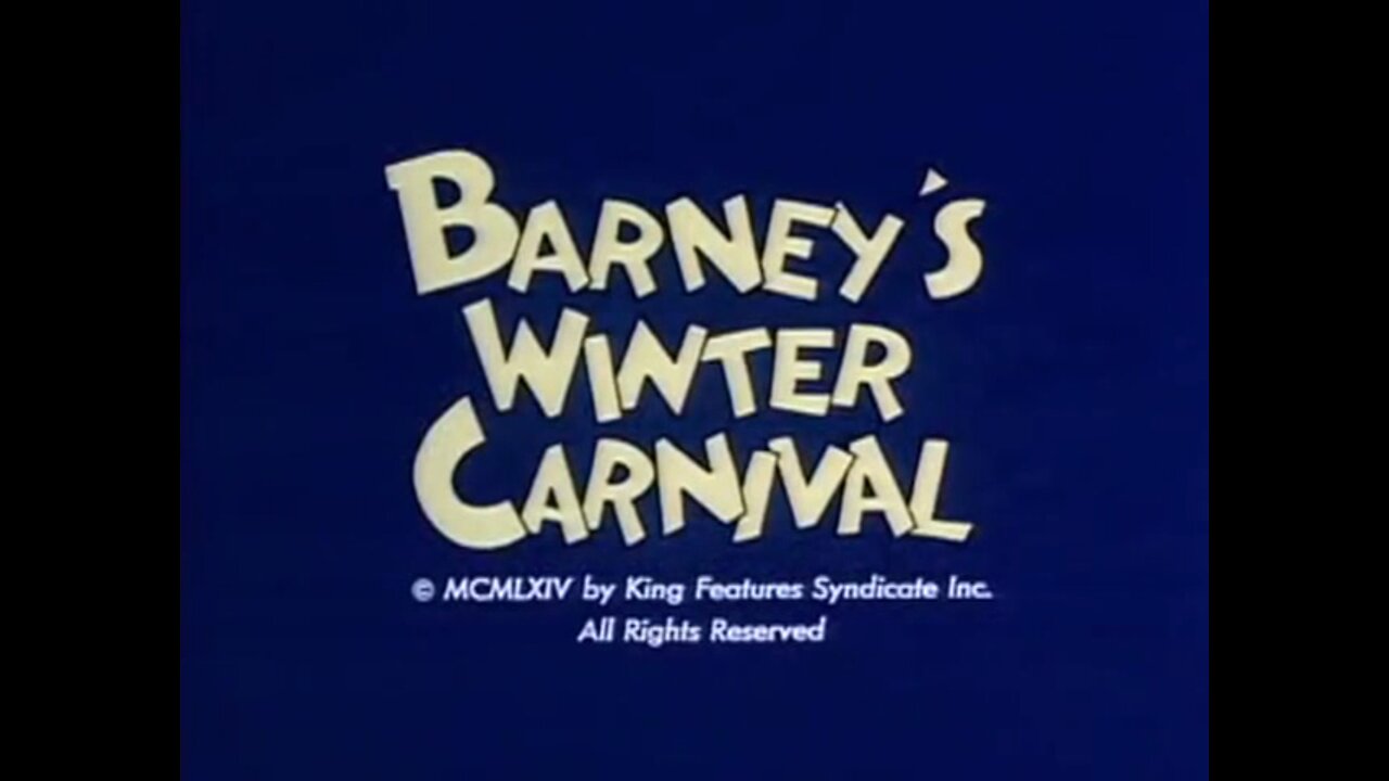 Snuffy Smith and Barney Google - "Barney's Winter Carnival"