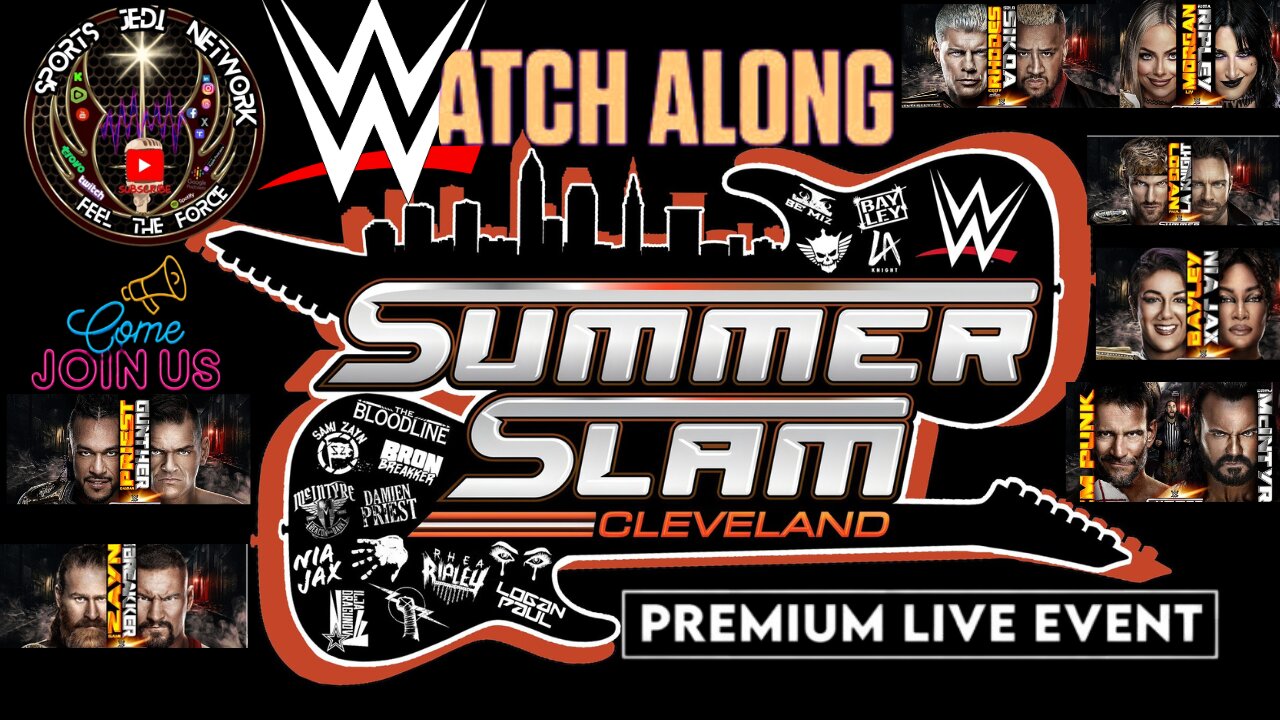 🟡Experience WWE Summerslam 2024 Cleveland Live With Our Reaction Watch-along!