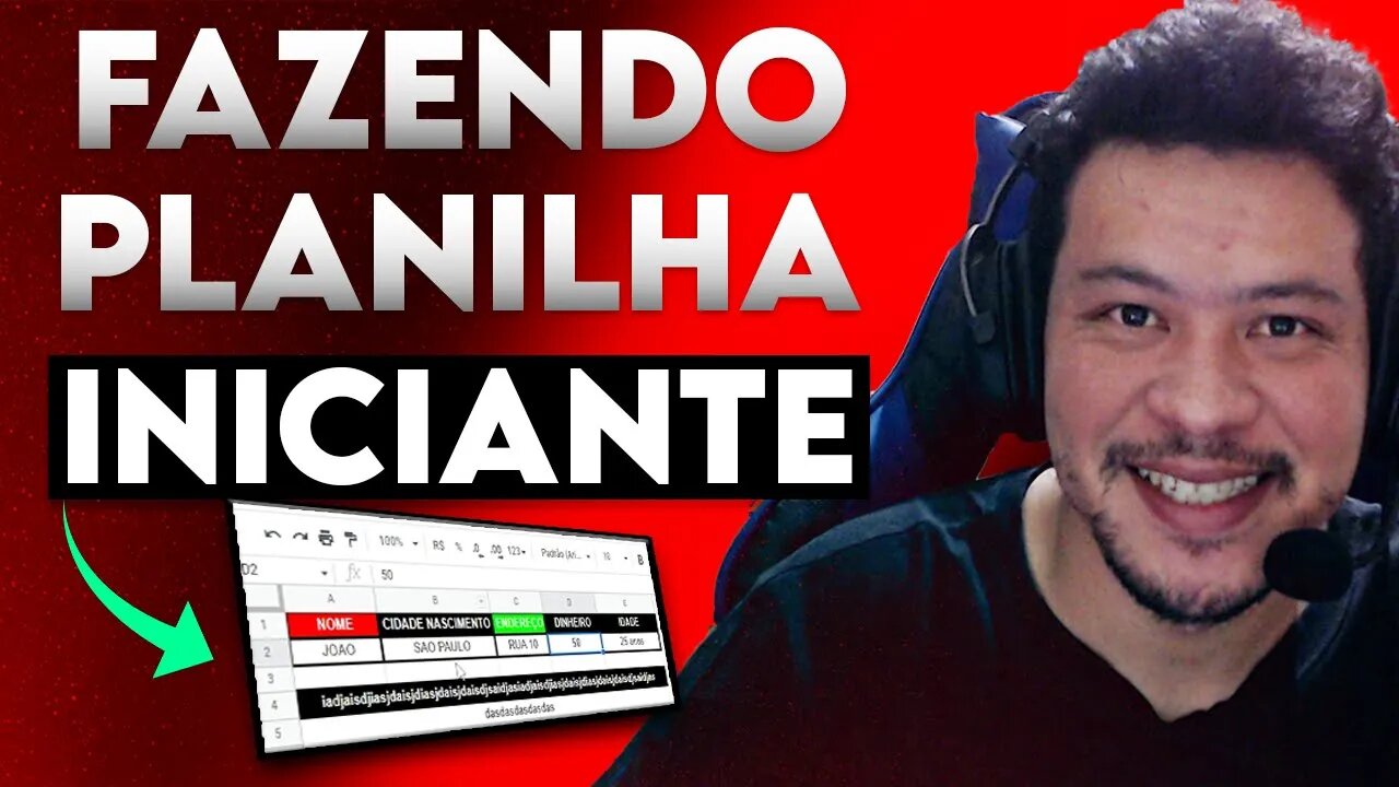 Excel Básico fazendo planilha | Japa dicas