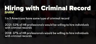 Those with criminal records getting hired more amid worker shortages