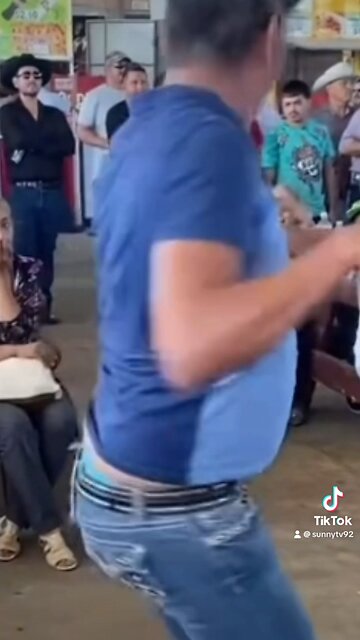 He feeling the music 😂