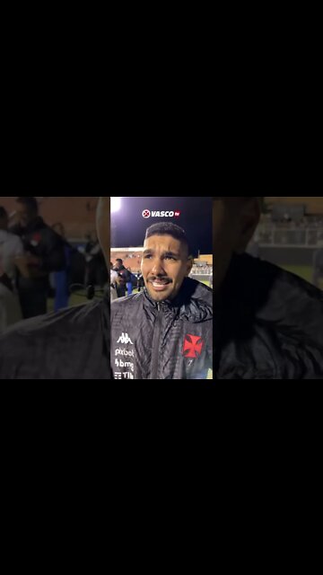 Yuri Lara comemorando o acesso do Vasco e falando