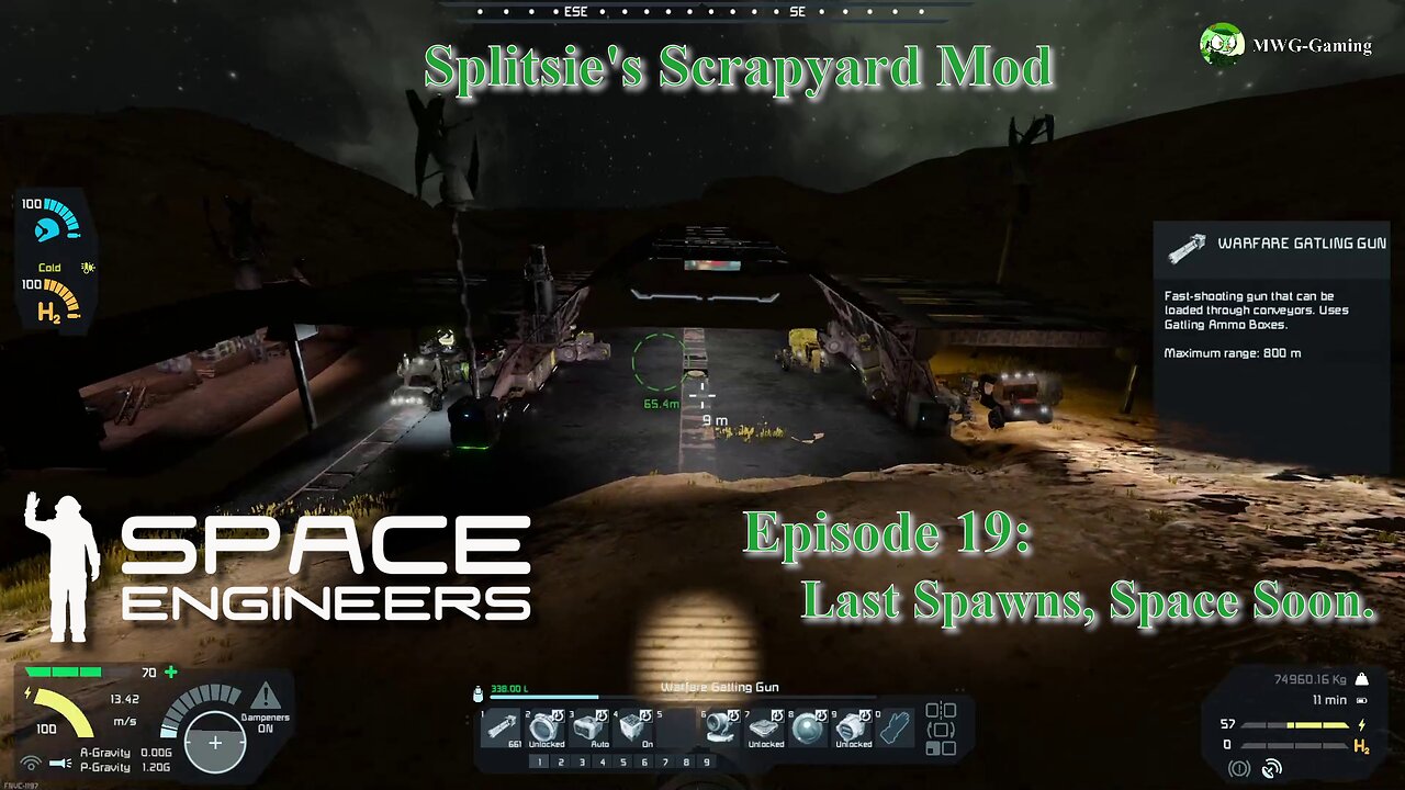 Space Engineers – Splitsie’s Scrapyard – Ep. 19 Last Spawns, Space Soon.