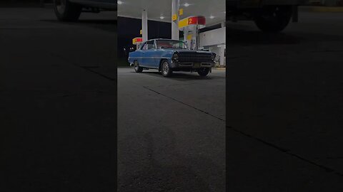 Gas Station Shots 💯 #67nova #carguys #sbc #dragracing #chevy #automobile