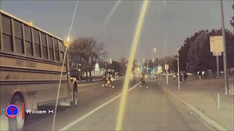 School Bus Nearly Hits Children Crossing The Road Caught on Tesla Camera | TeslaCam Live