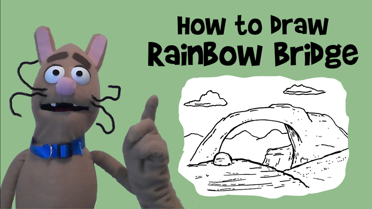 How to Draw Rainbow Bridge National Monument