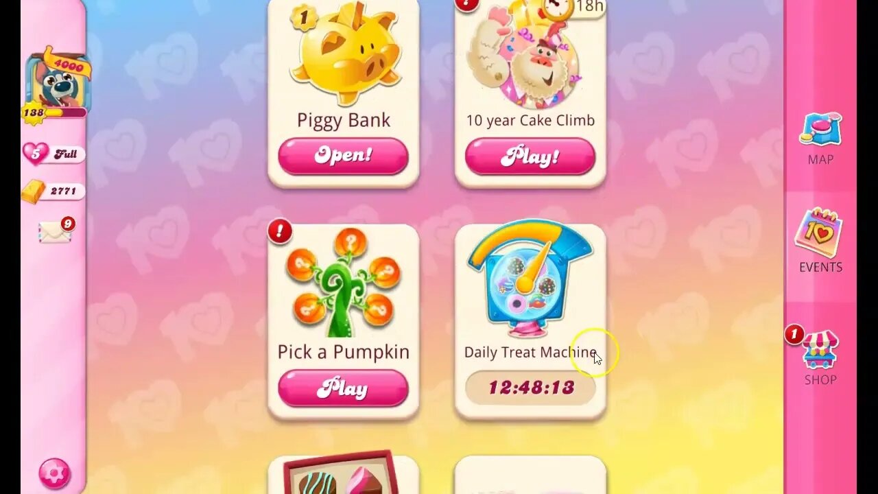 5 Days to Go! Candy Crush Birthday Gifts are being distributed, one/day, to some players. Are you 1?