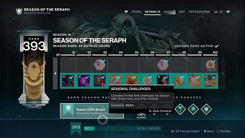 Destiny 2 - Season of Seraph week 6 Full story and playthrough.