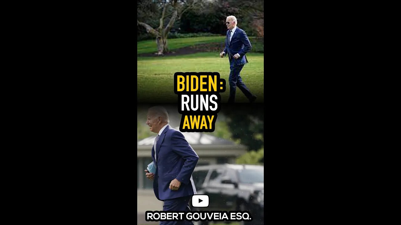 Biden Runs Away #shorts