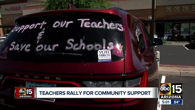 Arizona teachers rallying for community support