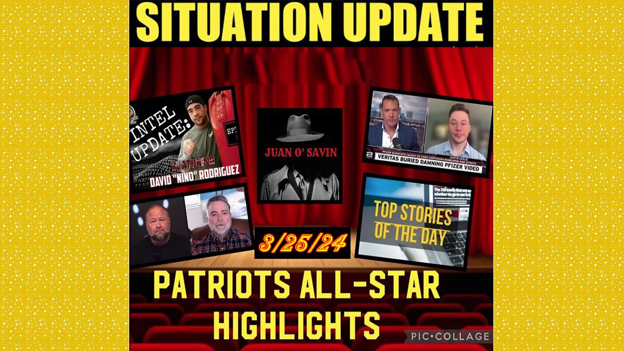 SITUATION UPDATE 3/25/24 - Child Trafficking/Sra/Mk Ultra,Juan O Savin,Gcr/Judy Byington,Us Republic