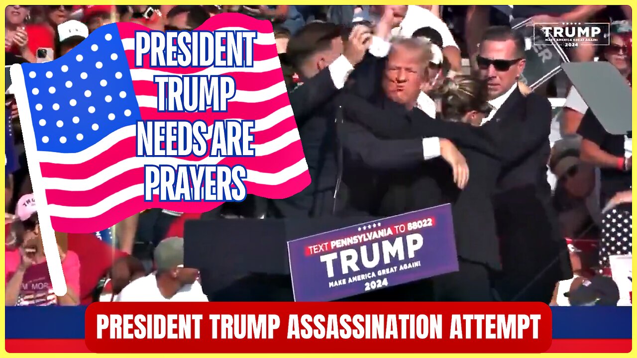 BREAKING 🚨 TRUMP SURVIVES ASSASSINATION ATTEMPT THAT JUST HAPPENED | BLEEDING FROM FACE