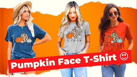 Pumpkin Face T-Shirt 😍