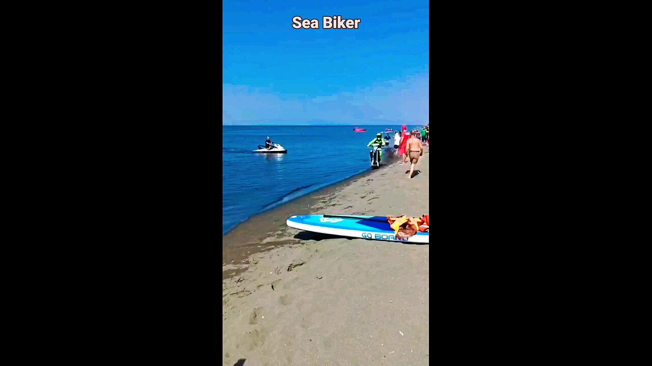 Amazing Sea Biking Stuntman