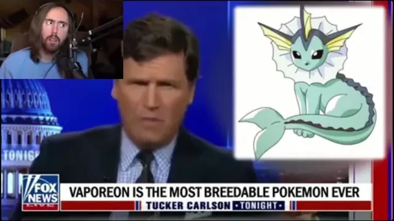 Twitch Watches Tucker Carlson Drop Vaporeon Truth Bombs