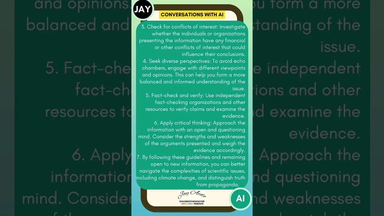 Jay's Conscious Bible Stories: Seeking Truth Amidst Propaganda