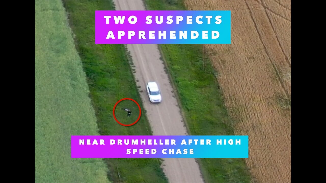 Two Suspects Apprehended Near Drumheller after High Speed Chase