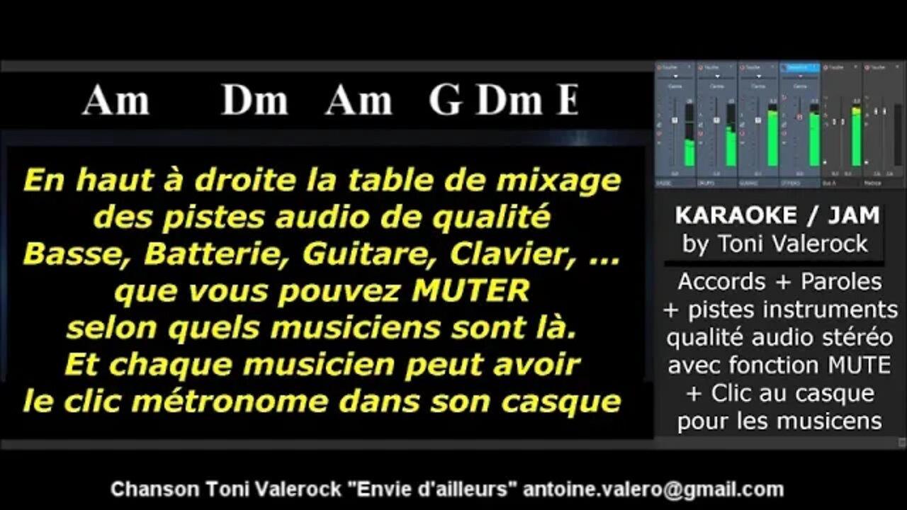 Présentation du KARAOKE JAM de Toni Valerock