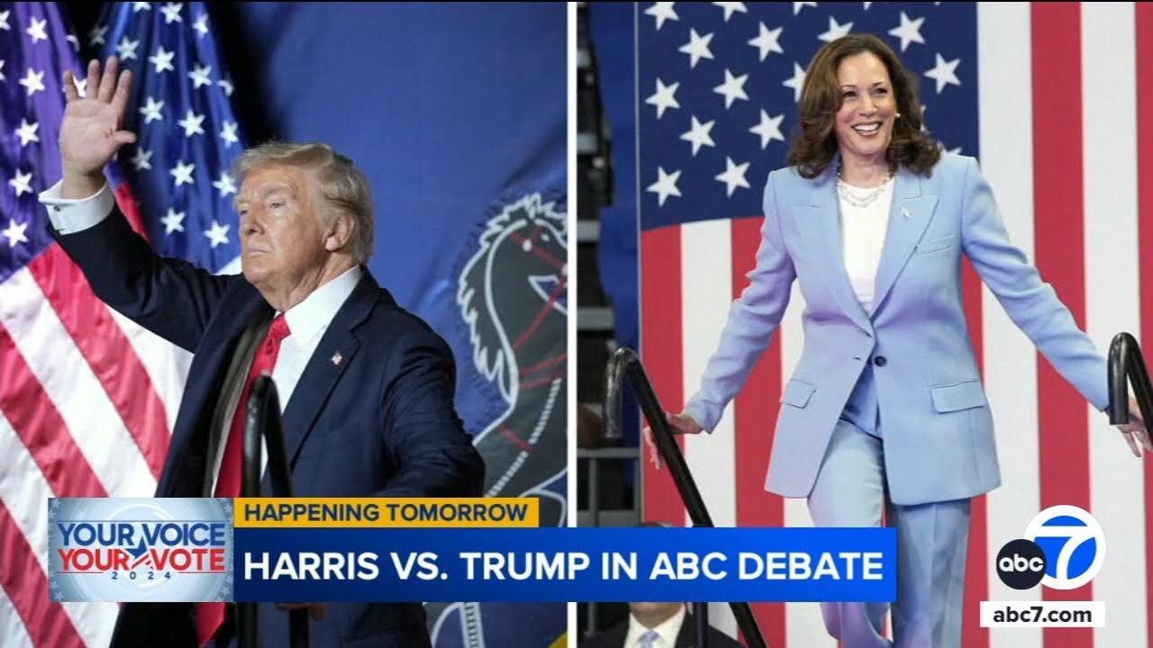 Harris, Trump gearing up for presidential debate on ABC