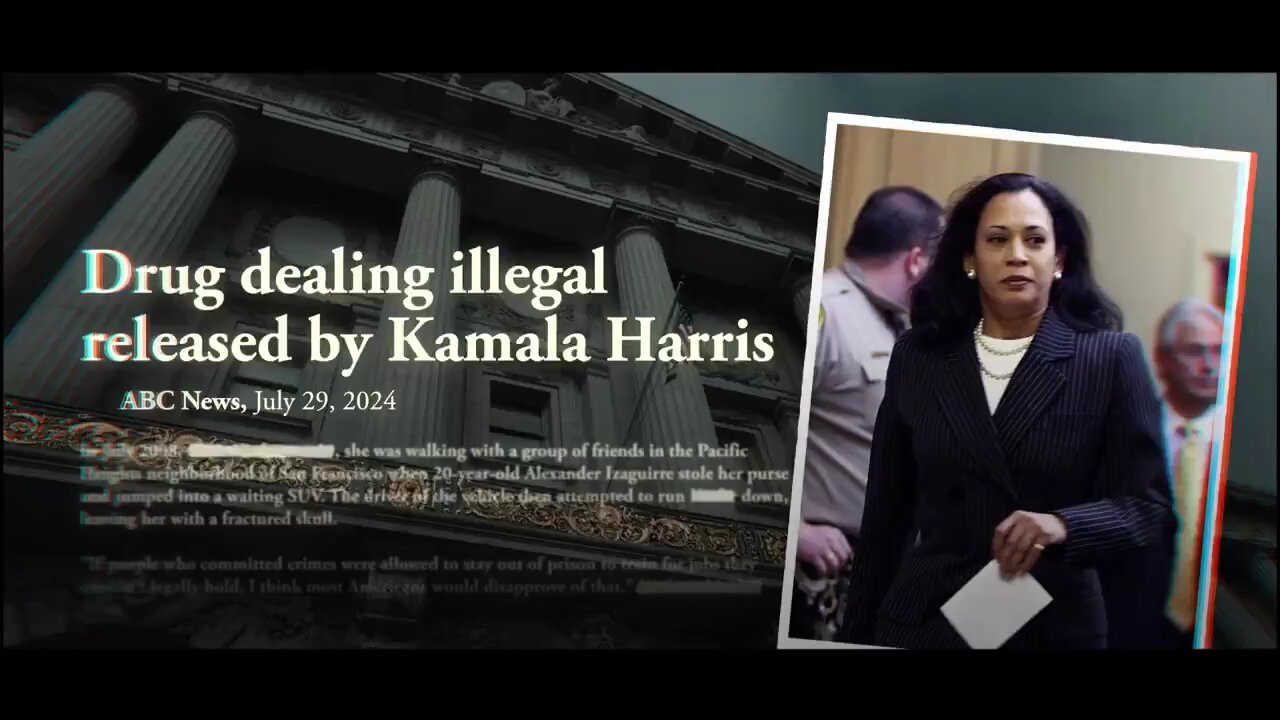 “KAMALA PUT VIOLENT ILLEGALS—CONVICTED FELONS BACK ONTO THE STREETS.”