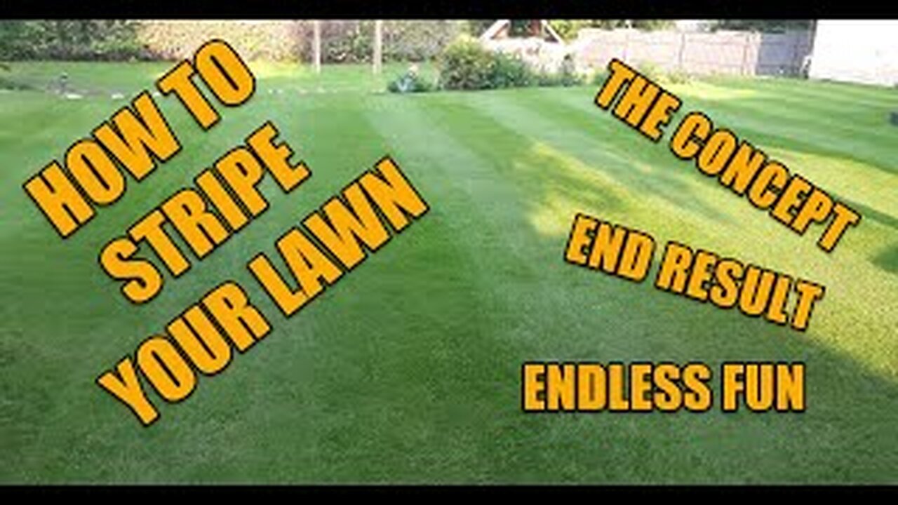 HOW to STRIPE a LAWN! Your LAWN