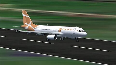 Airbus A320 PK-SAJ Super Air Jet on Microsoft Flight Simulator