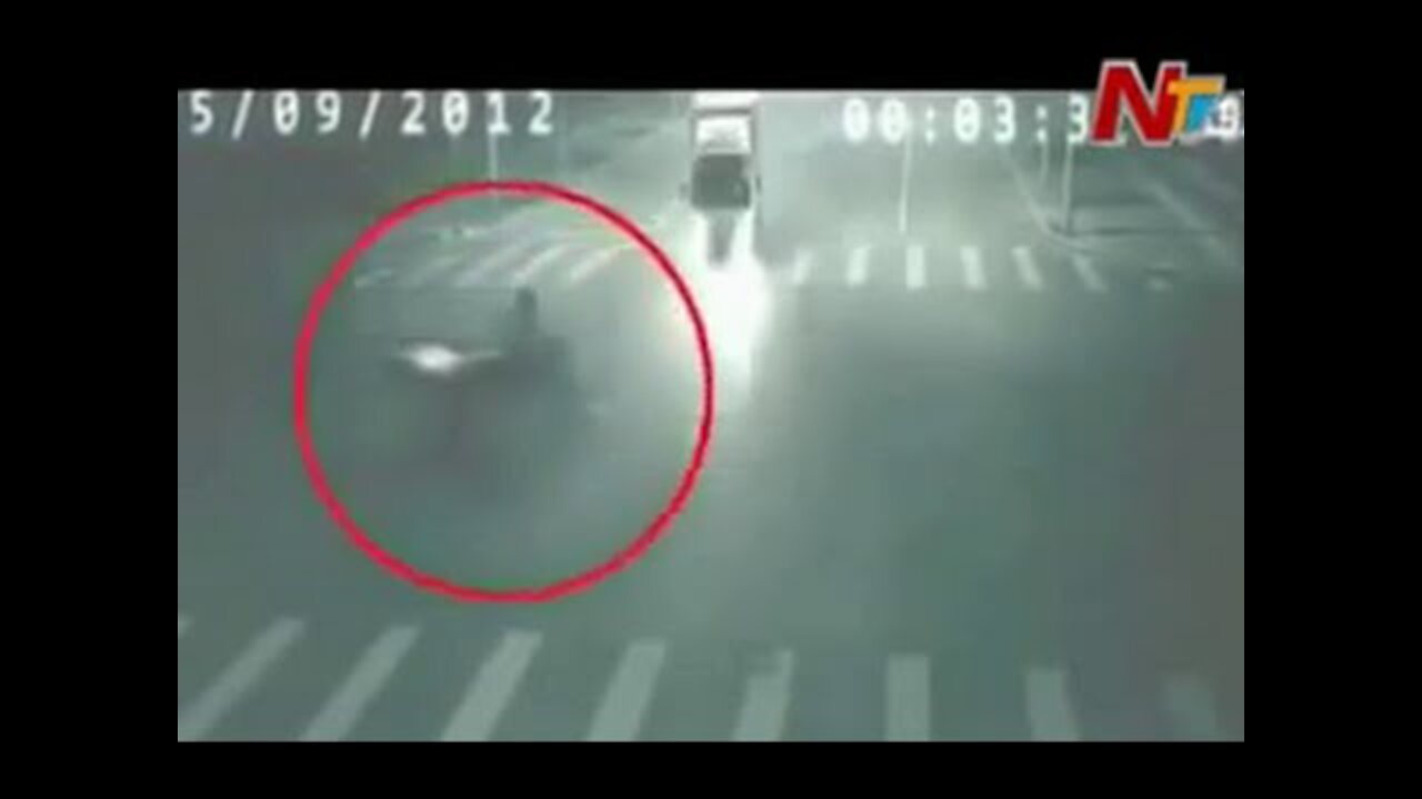 "Real Ghost Caught on Highway" CCTV Visuals