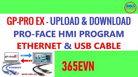 0089 - Upload, Download Proface HMI program via Ethernet, USB Cable