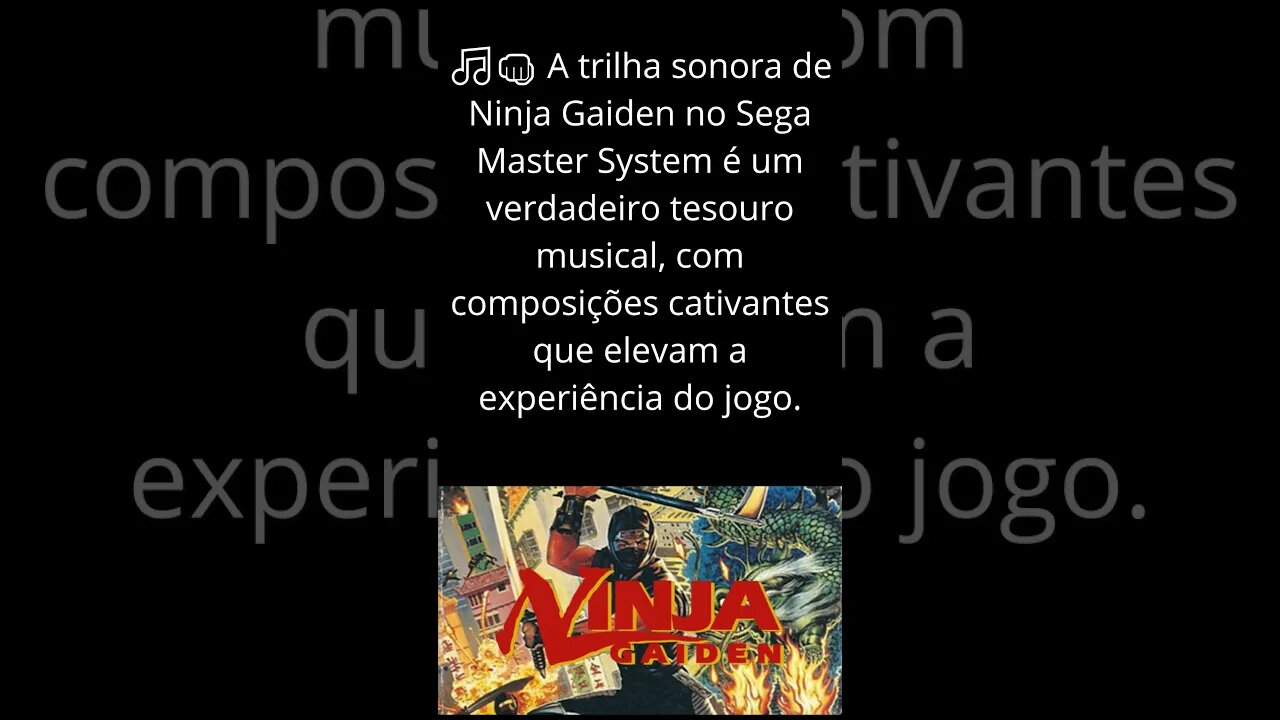 🎶🥷💥 Domine a Arte do Som: A Incrível Trilha Sonora de Ninja Gaiden no Sega Master System! 🎮🌟🔥