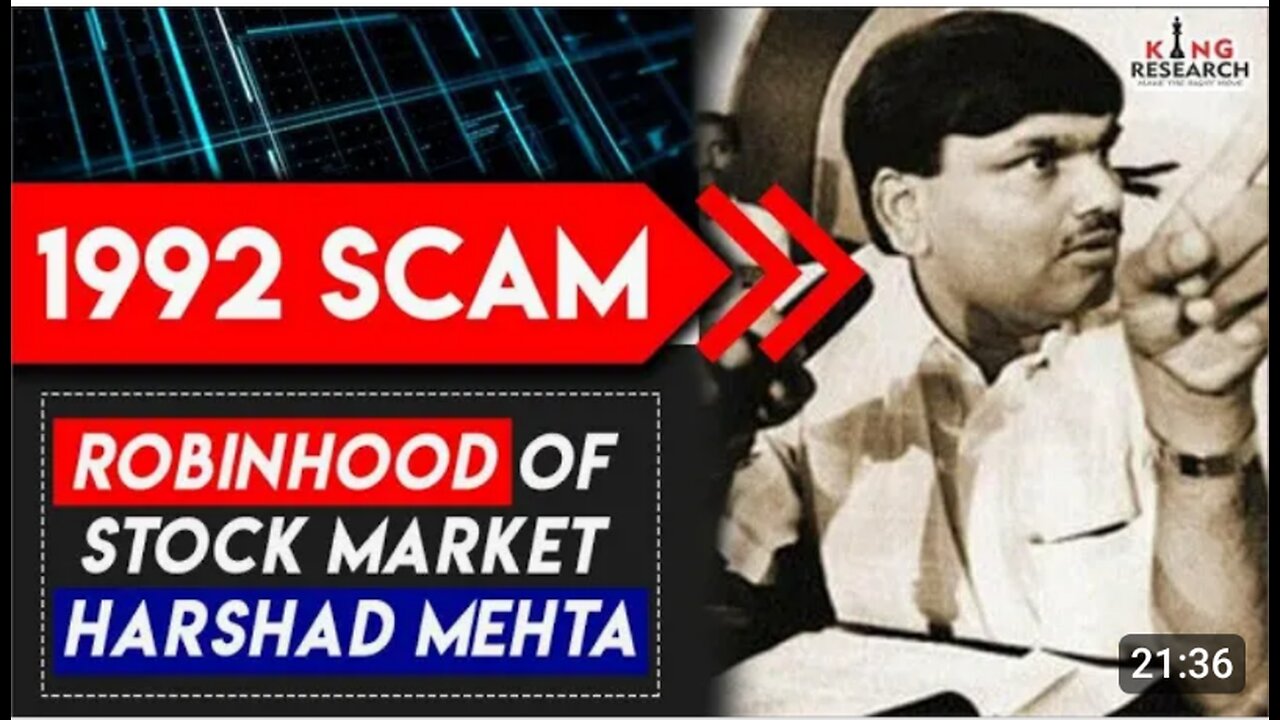 Harshad Mehta (big bull of stock market ) full story