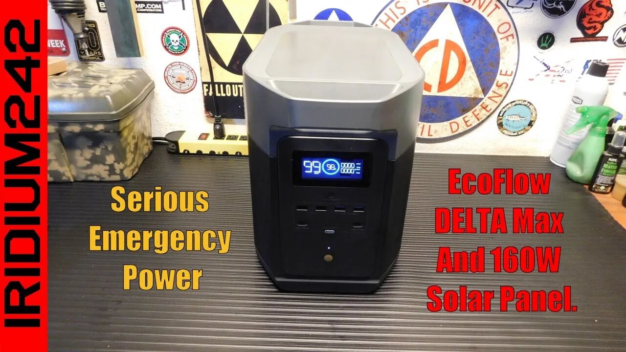 Serious Emergency Power - EcoFlow DELTA Max + 160W Solar Panel