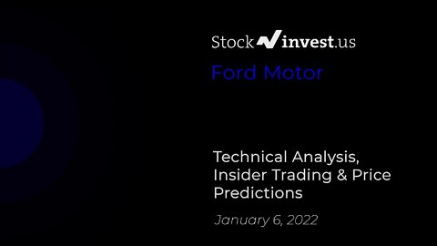 F Price Predictions - Ford Motor Stock Analysis for Thursday