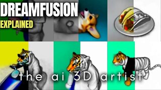 3D Renderings from Text! DreamFusion Explained