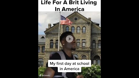 The life of brit guy living in America #very funny