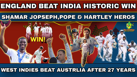 🔴LIVE | ENGLAND HISTORIC WIN OVER INDIA | INDIAN BATTING COLLAPSED | POPE & HARTLEY HEROS FOR STOKES