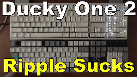 Ducky One 2 White LED Ripple Effect Sucks