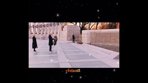 PRES BIDEN VISITS WWII MEMORIAL