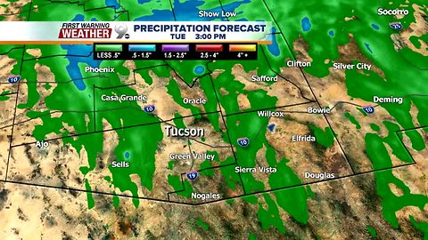 Start of the work week with showers, sunny conditions by midweek