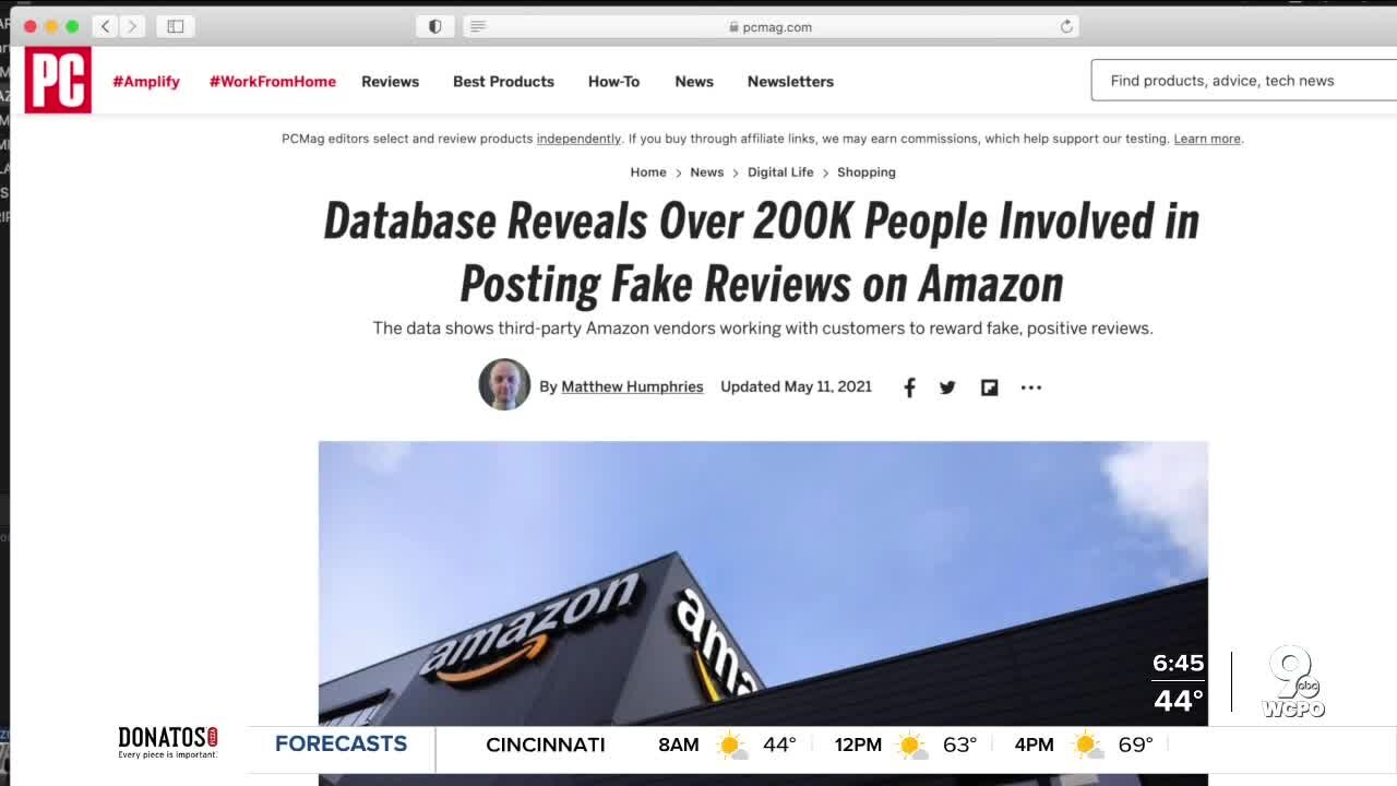 Report claims many fake Amazon reviews