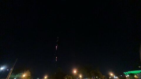 Fireworks after Go-Kart races