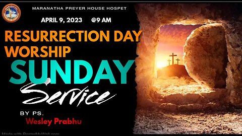 🔴Maranatha Hospet // Resurrection Saunday Service // 9th April 2023 //