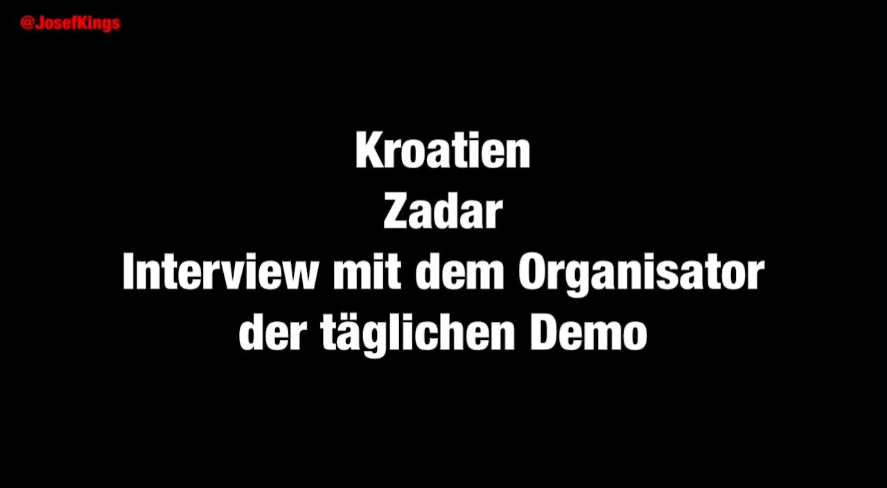 Kroatien Interview mit Demoveranstalter aus Zadar