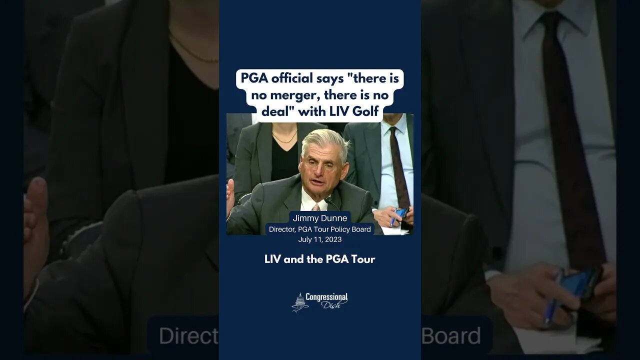 PGA official says "there is no merger, there is no deal" with LIV Golf
