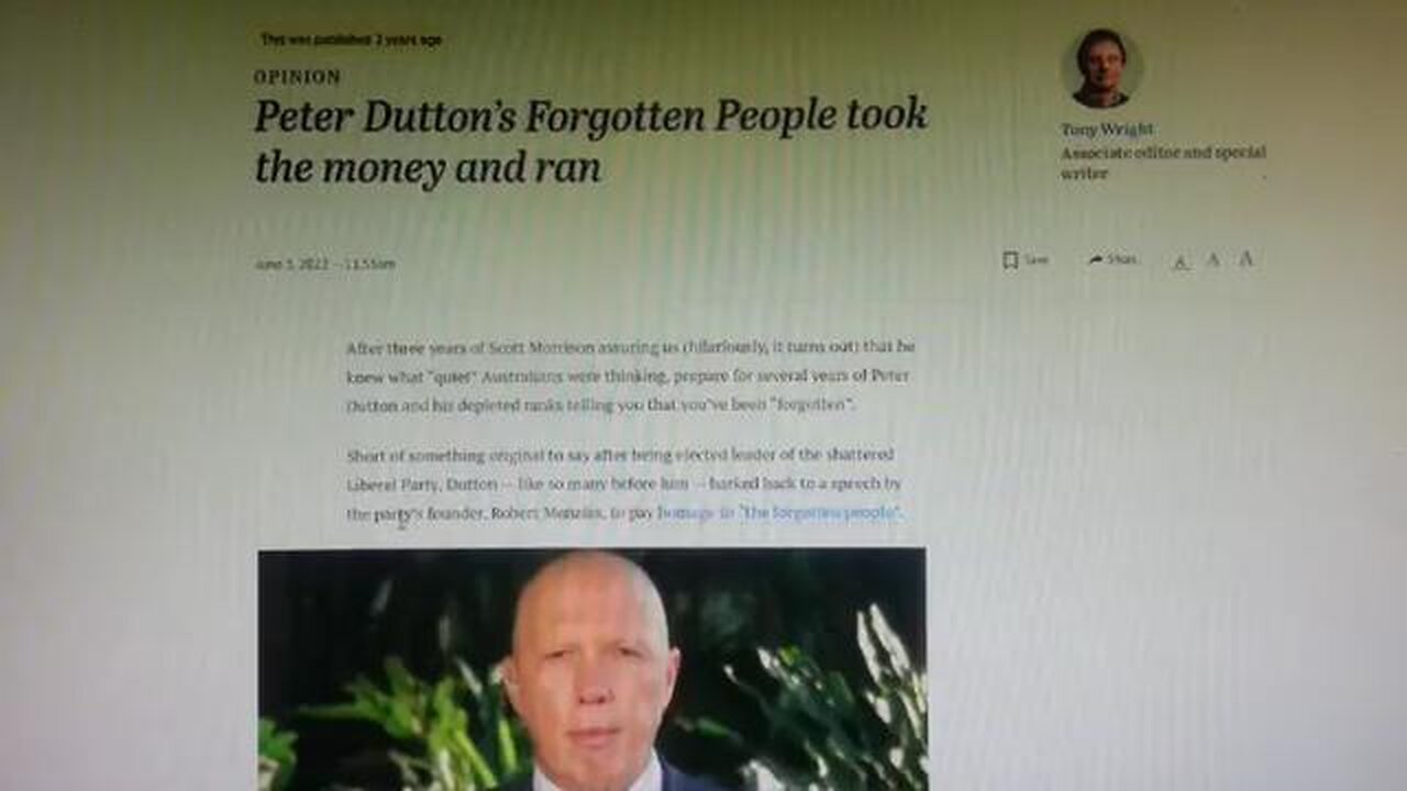 "People Are Basically Saying It's A Pox On Both Your Houses" - Dutton