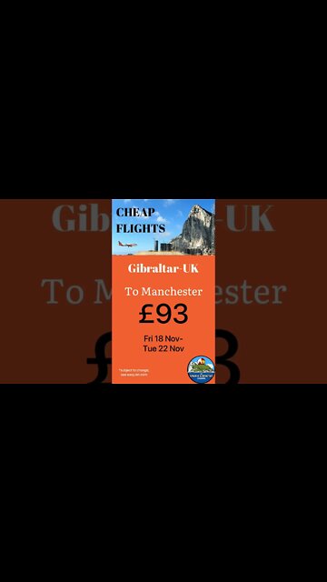 Cheapest November Tickets to UK from Gibraltar