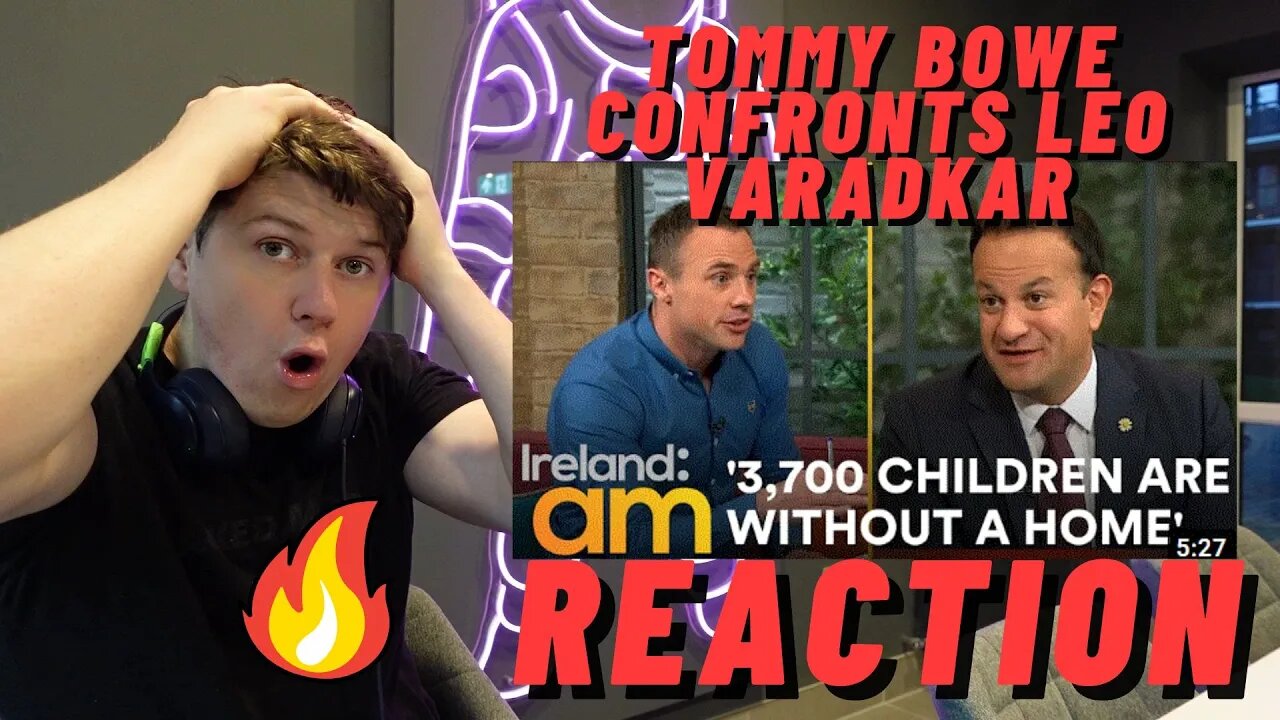 TOMMY BOWE CONFRONTS LEO VARADKAR ON THE HOUSE CRISIS IN IRELAND ((IRISH MAN REACTION!!))