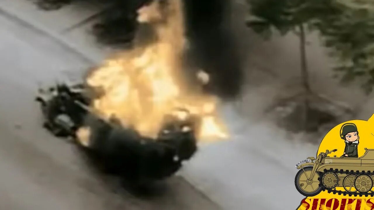 German truck set on fire by French resistance - Panzerarchive #shorts 9