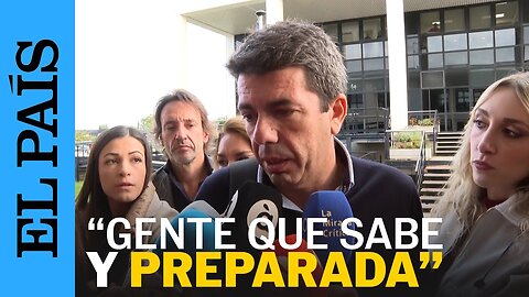Mazón afirma que contará en el Consell con "gente que sabe y preparada" para la reconstrucción