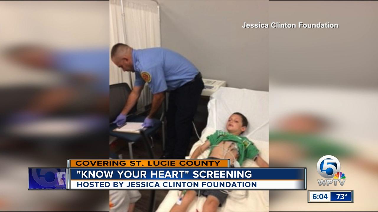 'Know your heart' screening hosted by Jessica Clinton Foundation